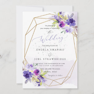 PixDezines Crystal Blue Shoreline, Beach Wedding Inbjudningar