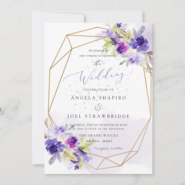 PixDezines Crystal Blue Shoreline, Beach Wedding Inbjudningar (Framsida)