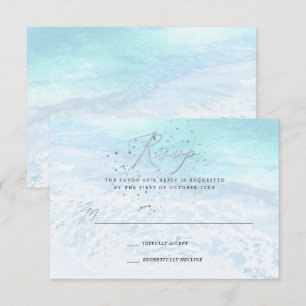 PixDezines Crystal Blue Shoreline, Sand n Sea OSA Inbjudningar