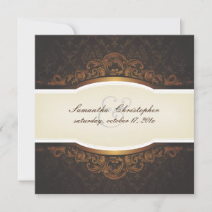 PixDezines Cubana Damask Inbjudningar