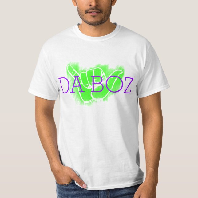 PixDezines da boz/shaka/DIY text+färg T-shirt (Framsida)