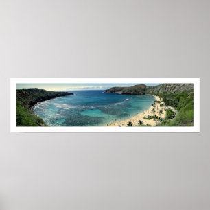 PixDezines dagsljus vid hanaumabajen, hawaii Poster