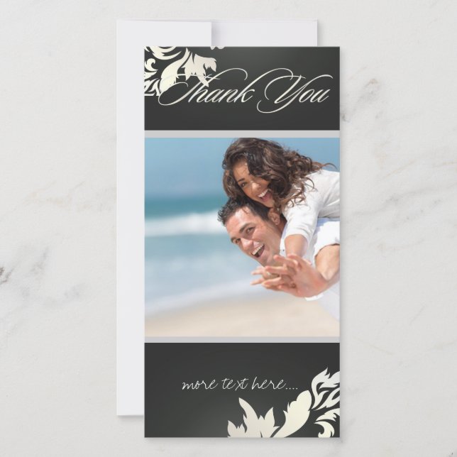 PixDezines Damask 12 Foto Tack Kort (Framsida)