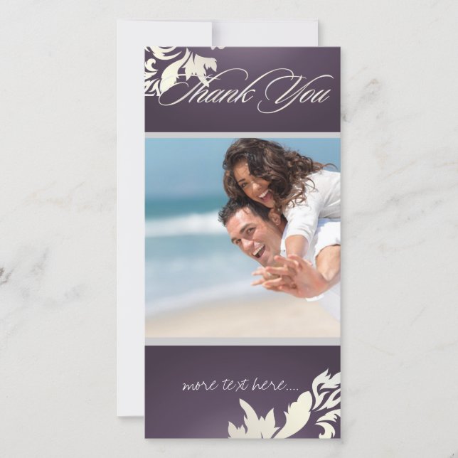 PixDezines Damask 12 Photo Tack Kort (Framsida)