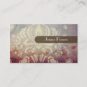 PixDezines Damask Tapet Visitkort