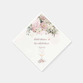 PixDezines Damros med Champagn Glas Pappersservett
