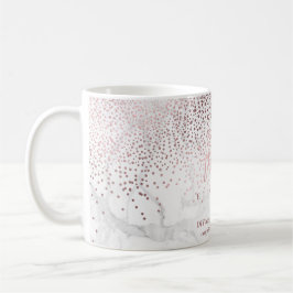 PixDezines DAZLED FAUX RO GULD CONFETTI Kaffemugg