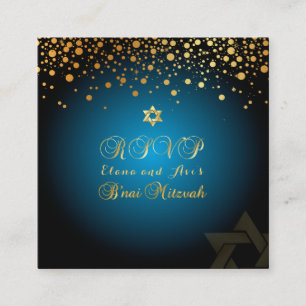 PixDezines DAZLED GULD/B'nai Mitzvah OSA kort