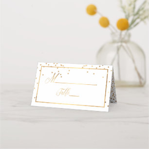 PixDezines Dazzled Faux Guld DIY-bakgrund Placeringskort