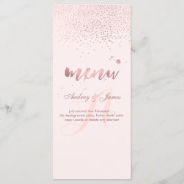 PixDezines Dazzled Faux Ro Guld Menu Meny