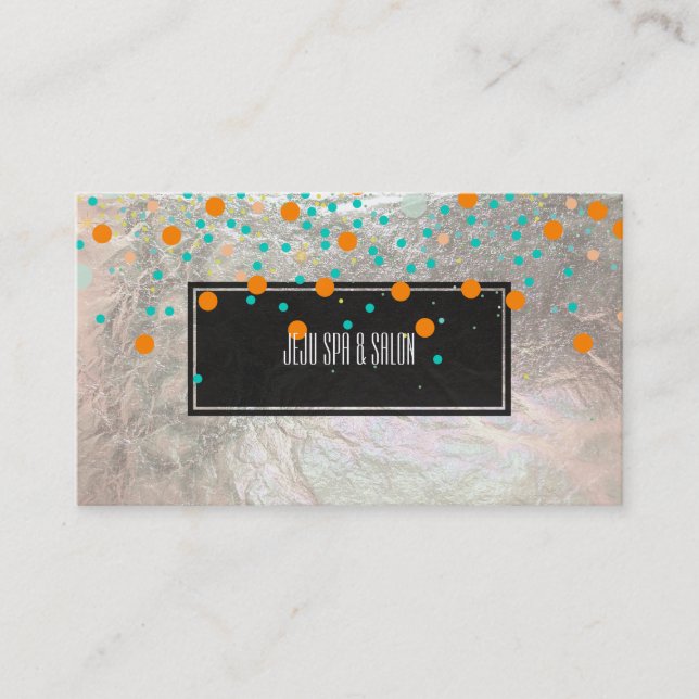 PixDezines dazzled/faux silver Visitkort (Framsida)