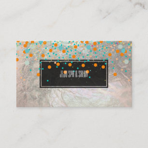 PixDezines dazzled/faux silver Visitkort