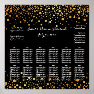PixDezines dazzled/guld-diagram/sätesdiagram Poster