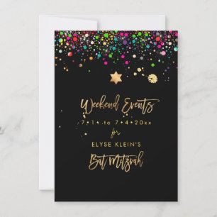 PixDezines Dazzled Rainbow Mitzvah Helg Events Spara Datumet