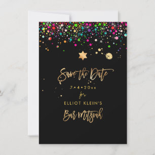 PixDezines Dazzled Rainbow Mitzvah Spara datum Datumet