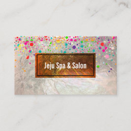 PixDezines dazzled/regnbåge/faux silver Visitkort