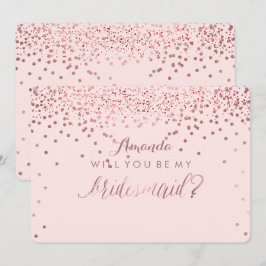 PixDezines Dazzled Ro Guld kommer att... Bridesmou Inbjudningar
