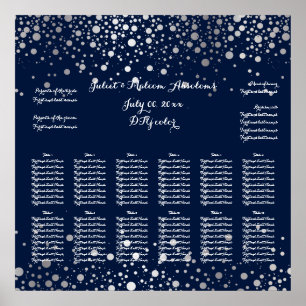 PixDezines dazzled/silver-diagram/sätesdiagram Poster