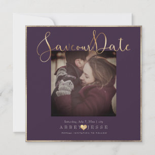 PixDezines DELICATE KÄRLEK FAUX GULD DIY FÄRG Spara Datumet