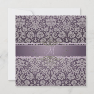 PixDezines desiree damask/DIY bakgrund Inbjudningar