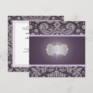 PixDezines DESIREE DAMASK/DIY bakgrund Inbjudningar