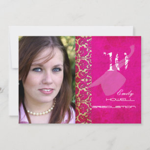 PixDezines Desiree Damask/Vintage/ Virvlar Inbjudningar