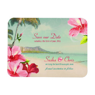 PixDezines diamanthuvud/waikiki/spara datum Magnet
