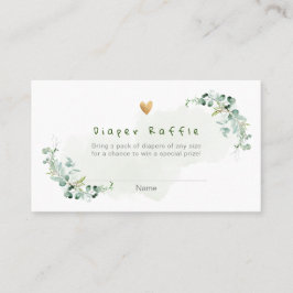 PixDezines Diaper Raffle Gum Eucalyptus Place Card Placeringskort