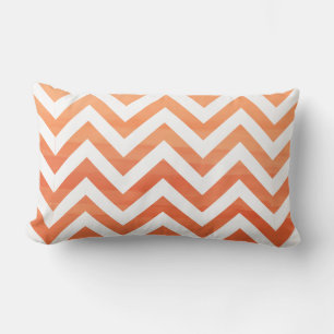 PixDezines digital akvarell-chevron/orange Lumbarkudde