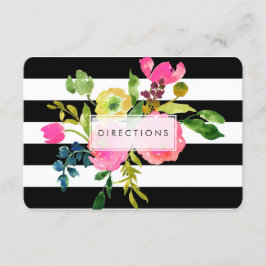 PixDezines Directions Blommigt Mitzvah/DIY Bckgran Tilläggskort