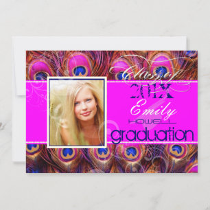 PixDezines diy 2012 Grads, rosa fredsock Inbjudningar