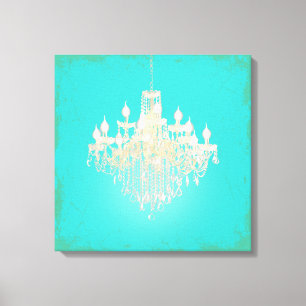 PixDezines DIY Background/Crystal Chandelier Canvastryck