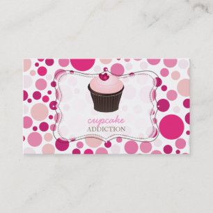 PixDezines diy cupaka+polka dots Visitkort