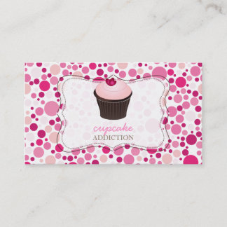 PixDezines diy cupaka+polka dots Visitkort