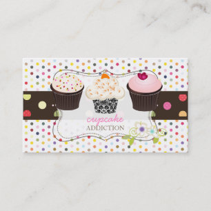 PixDezines diy cupaka+polka dots Visitkort