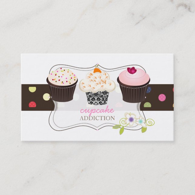 PixDezines diy-cupcake Visitkort (Framsida)