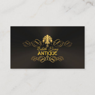 PixDezines diy färg/antika scrollsar faux metall Visitkort