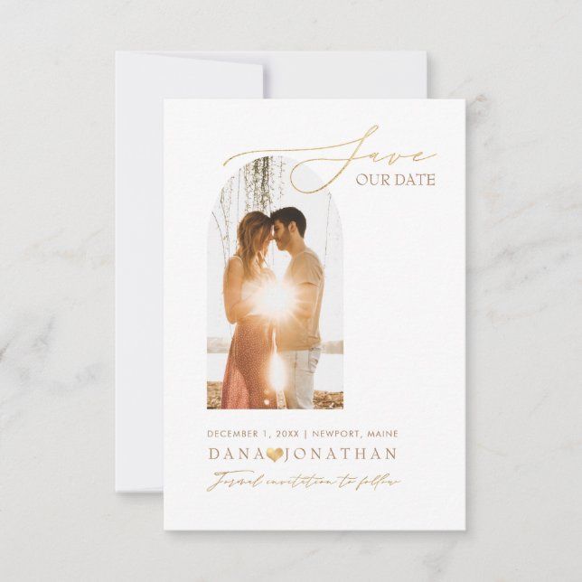 PixDezines DIY färg Arch Ram Spara Datumet (Framsida)