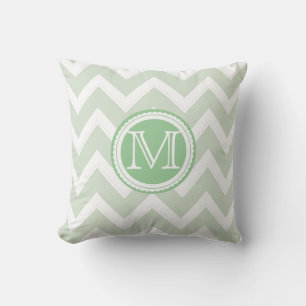 PixDezines diy färg chevron/grönt av skaldjur Kudde