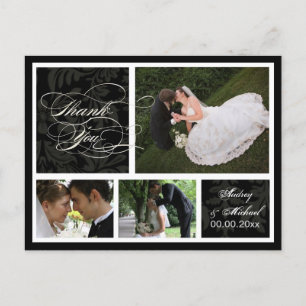 PixDezines DIY Färg/Damask Photos Tack Vykort