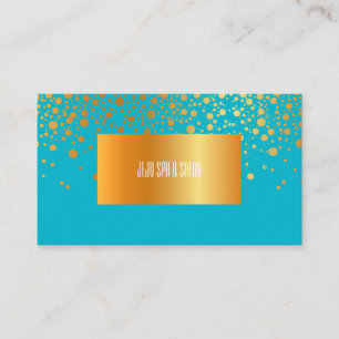 PixDezines DIY färg/dazzled faux guld specks Visitkort