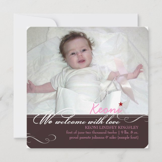 PixDezines diy färg, födelsetal Meddelande (Framsida)