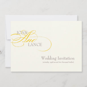 PixDezines DIY färg, gult. utsmyckad stilsort… Inbjudningar