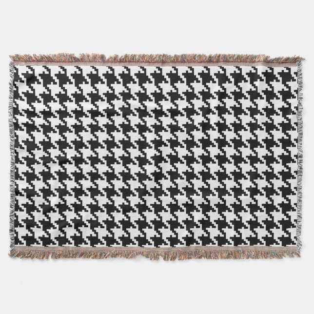 PixDezines DIY Färg Houndstooth Mönster Filt (Framsidan)