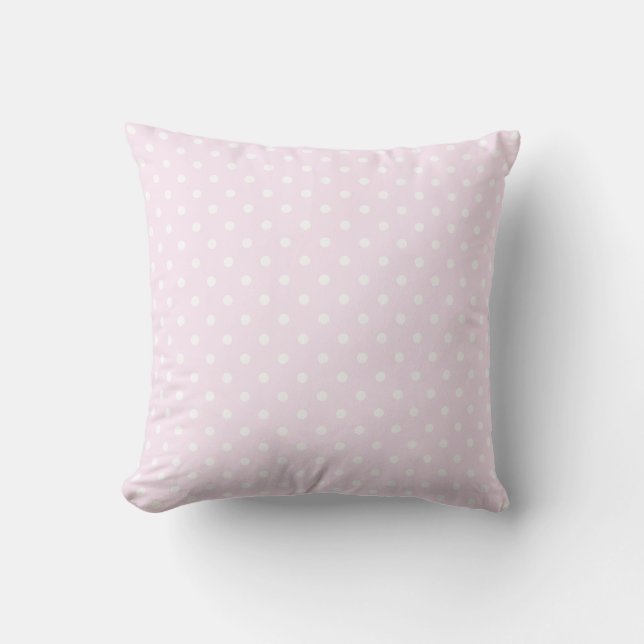 PixDezines DIY färg/justerbar polka dots Kudde (Framsida)