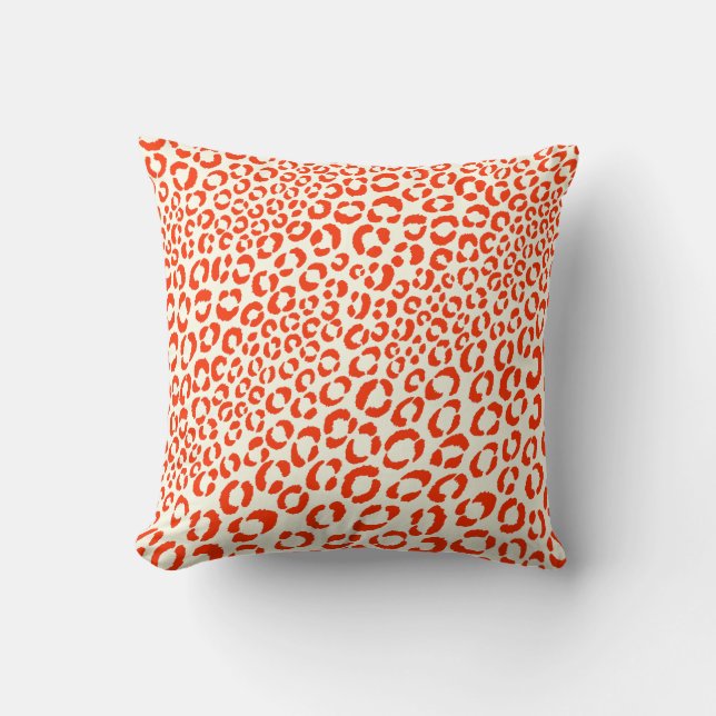 PixDezines diy färg/neon leopard Kudde (Framsida)