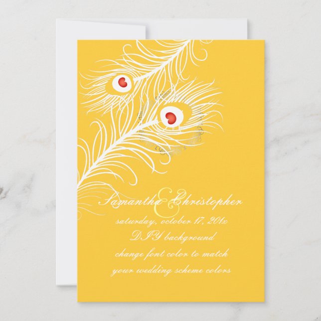 PixDezines diy färg, pommes pommes pommes pommes p Inbjudningar (Framsida)