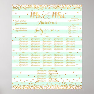 PixDezines DIY färg/rand guld specs/sit Poster
