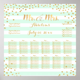 PixDezines DIY färg/rand guld specs/sit Poster