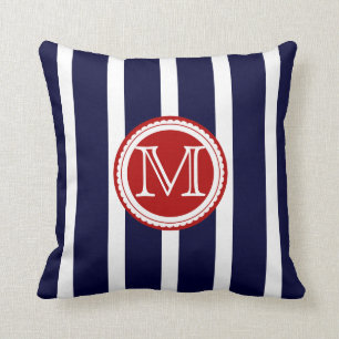 PixDezines DIY färg rand/monogram Kudde